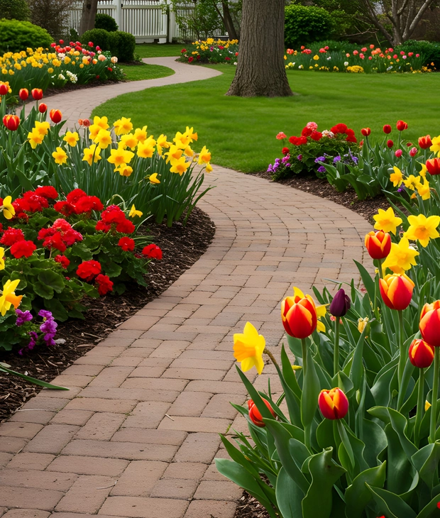 Garden path borders