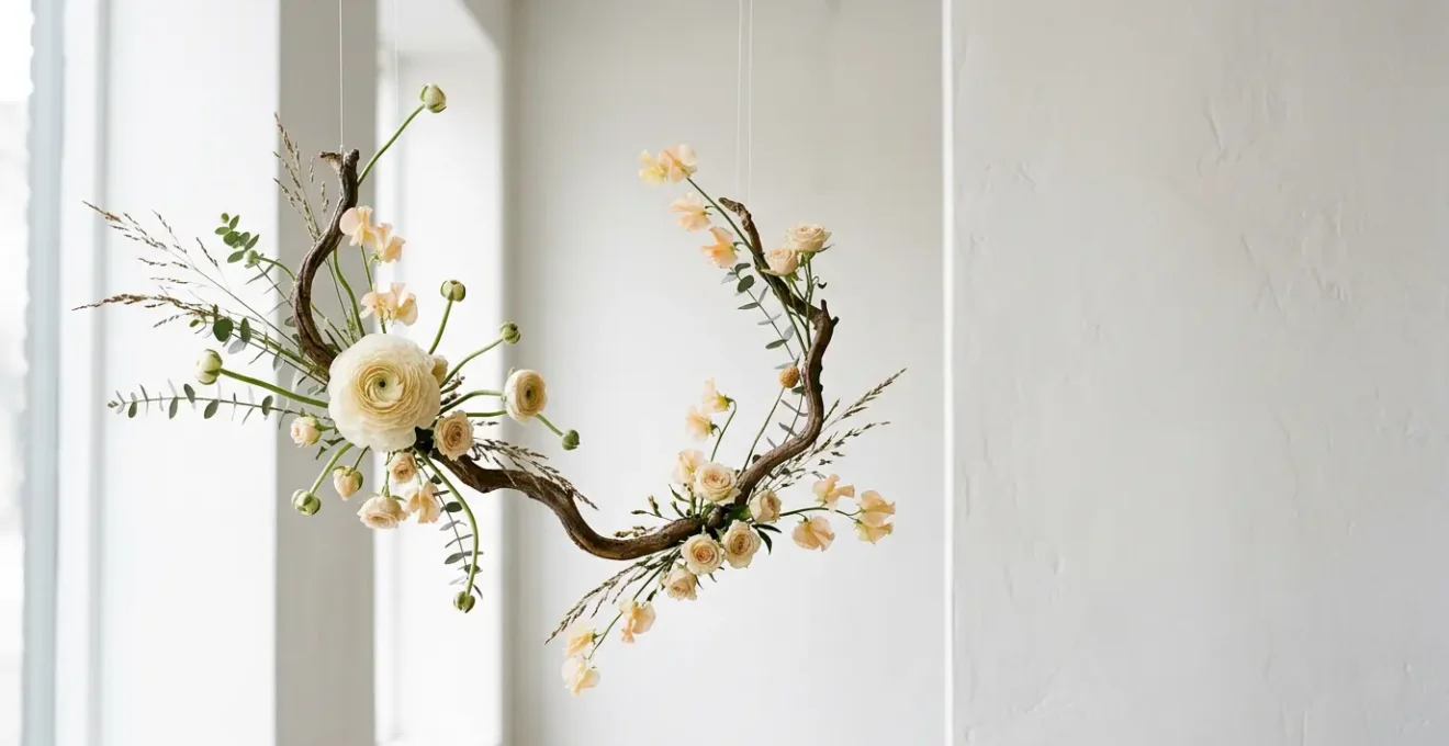 Editorial photograph showcasing the essence of floral artistry with intentional negative space and sculptural composition