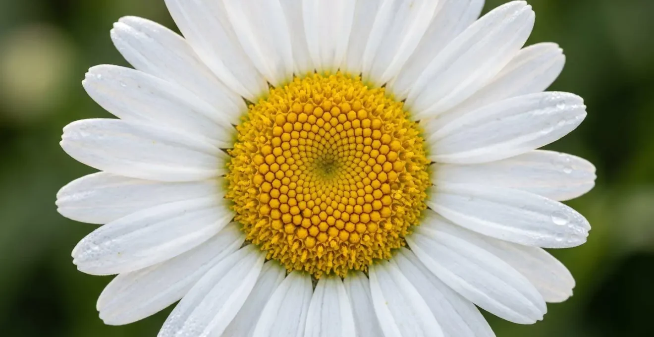Close-up macro photograph of daisy flower showing dual floret structure symbolizing partnership unity
